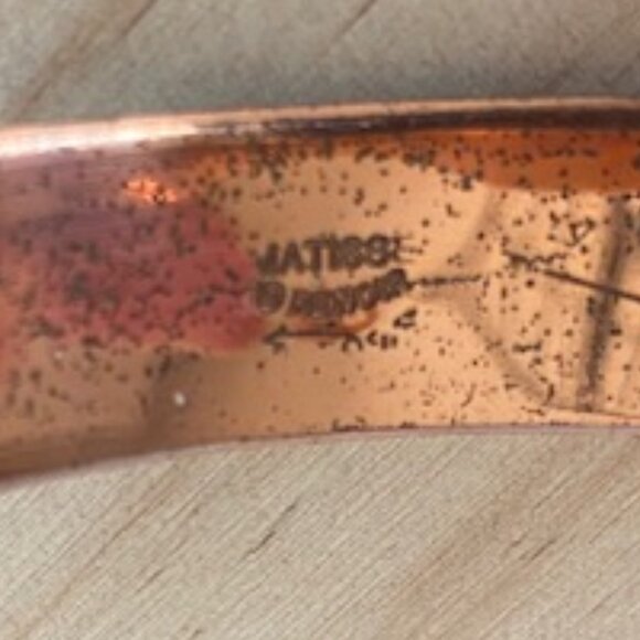 Vintage Matisse Renoir Mid Century Copper Bangle - Picture 5 of 6
